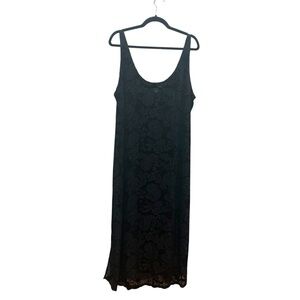 Avenue body velvet sheer black dress 22/24